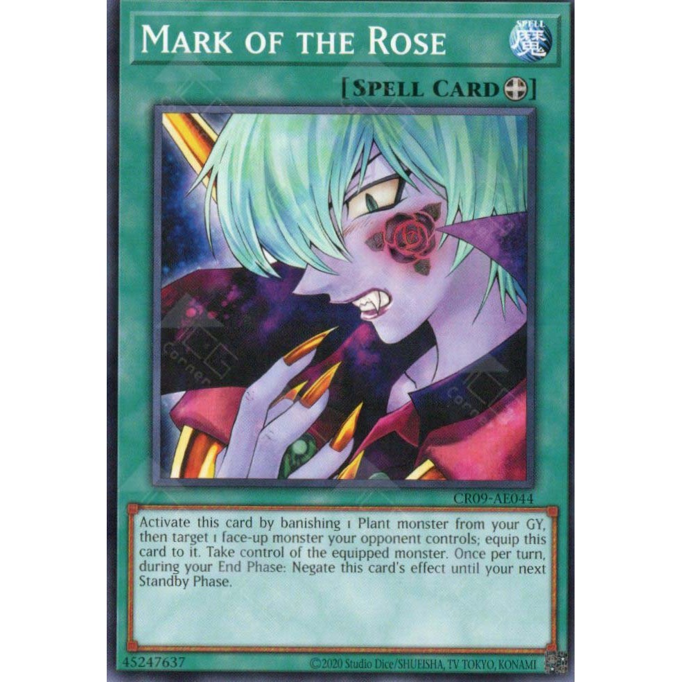 [ Bài Yugioh Chính Hãng ] CR09-AE044 Mark of the Rose - Common