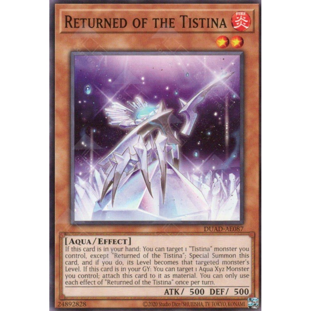 [ Bài Yugioh Chính Hãng ] DUAD-AE087 Returned of the Tistina - Common