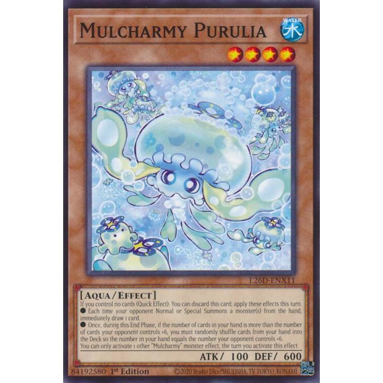 [ Bài Yugioh Chính Hãng ] Mulcharmy Purulia - L26D-ENX11 - Common