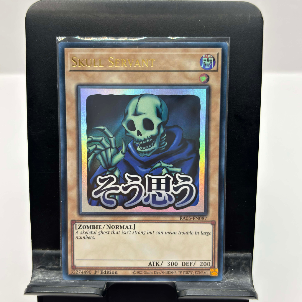 [ Bài Yugioh Chính Hãng ] Skull Servant (Stamp Edition) - RA05-EN087 - Ultra Rare