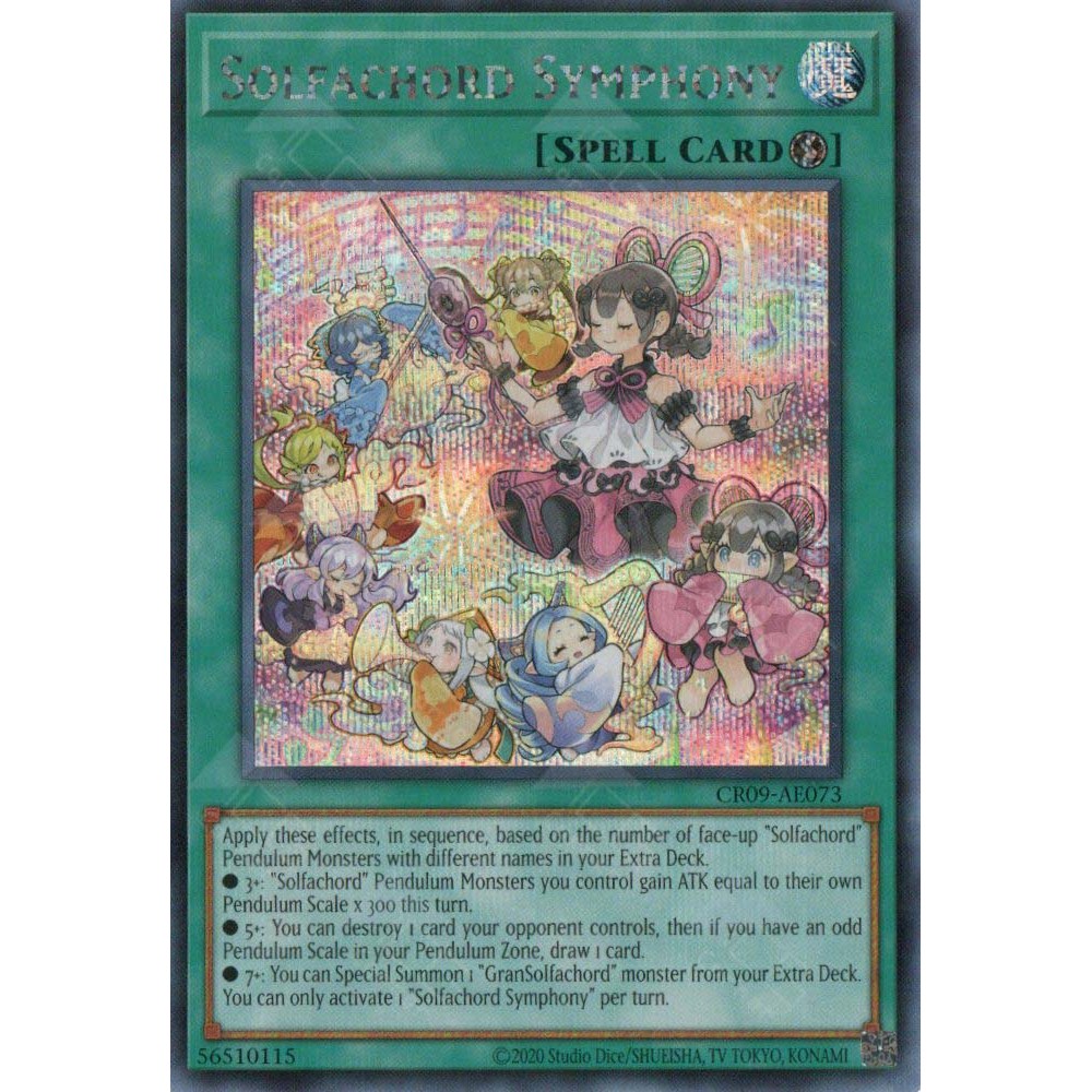 [ Bài Yugioh Chính Hãng ] CR09-AE073 Solfachord Symphony (SER)