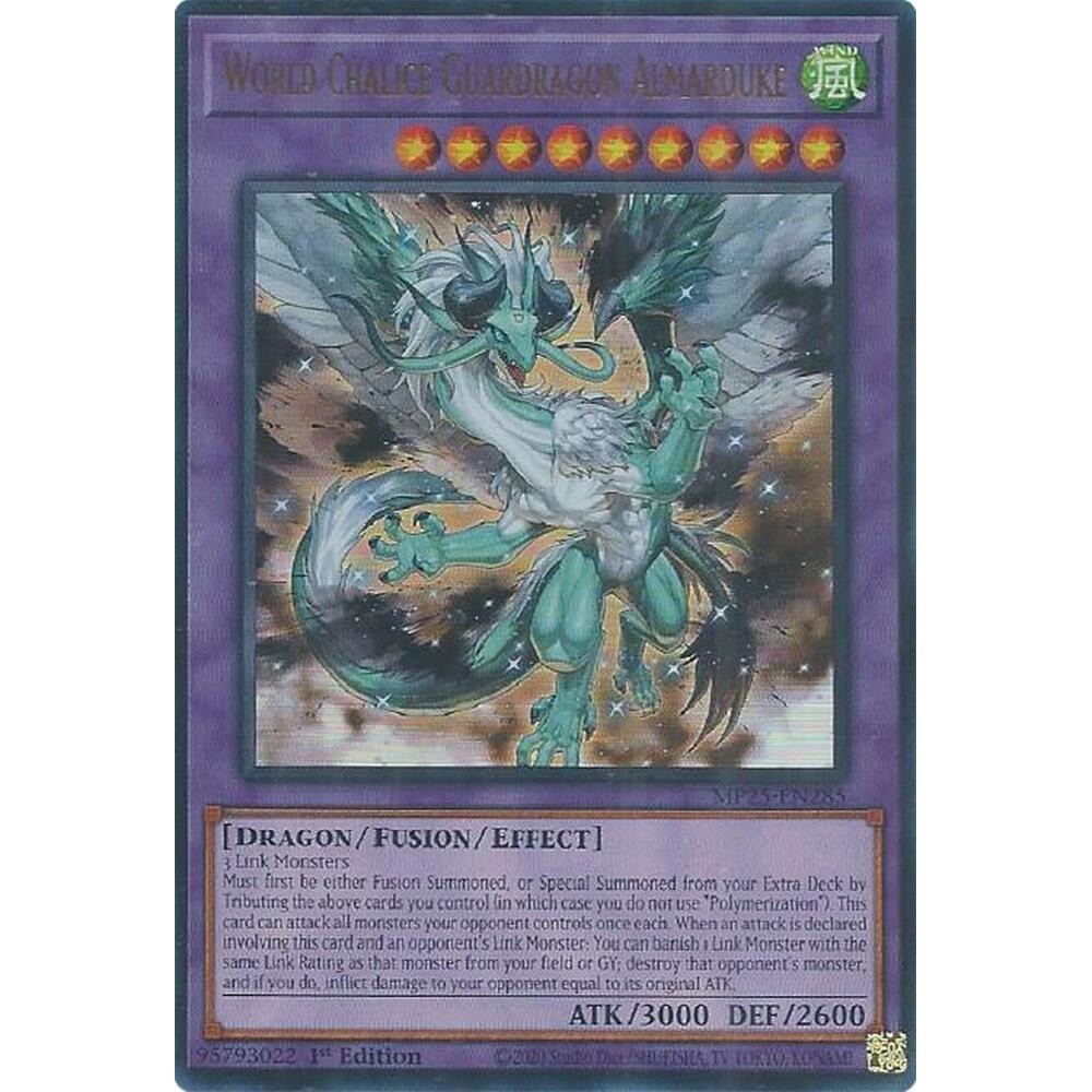 [ Bài Yugioh Chính Hãng ] World Chalice Guardragon Almarduke - MP25-EN285 - Ultra Rare 1st Edition