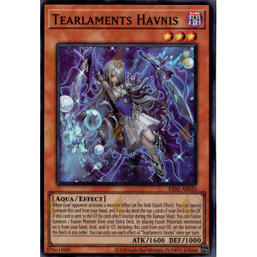 [ Bài Yugioh Chính Hãng ] ES02-AE026 Tearlaments Havnis - Super Rare