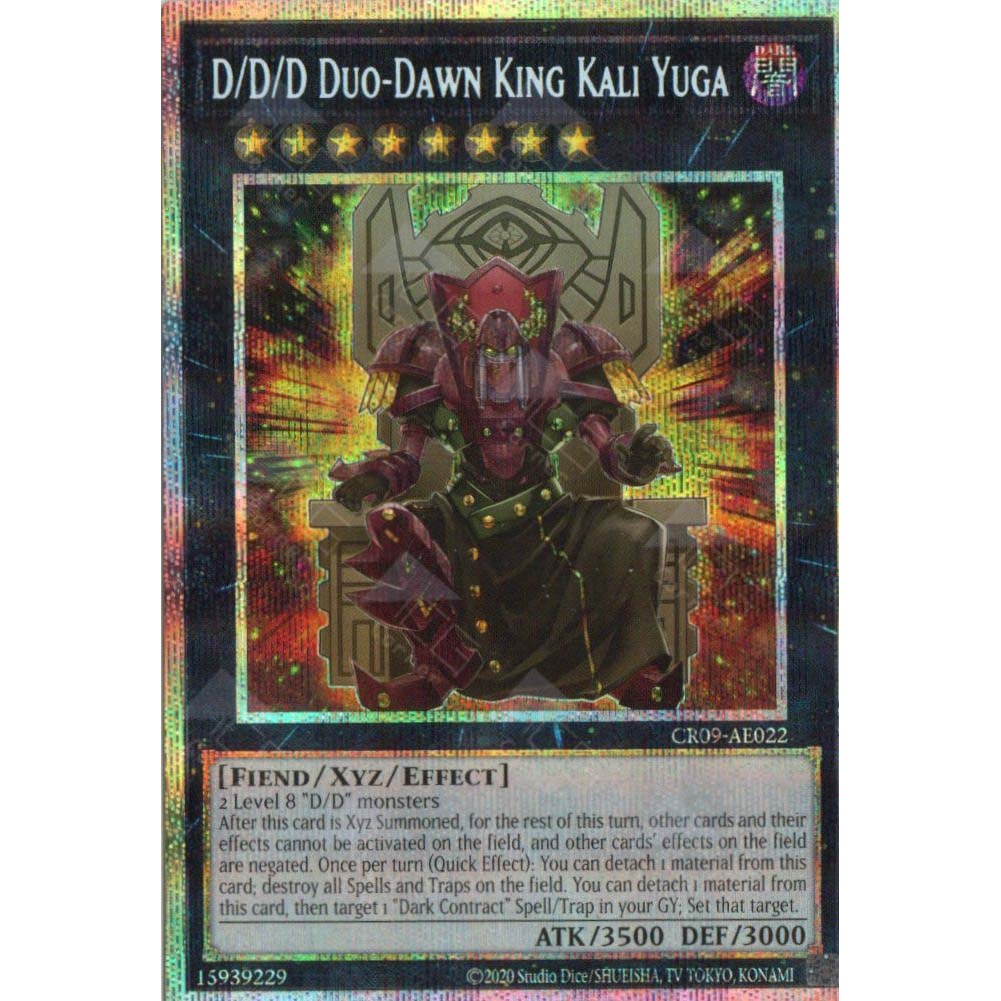 [ Bài Yugioh Chính Hãng ] CR09-AE022 D/D/D Duo-Dawn King Kali Yuga (PSER)