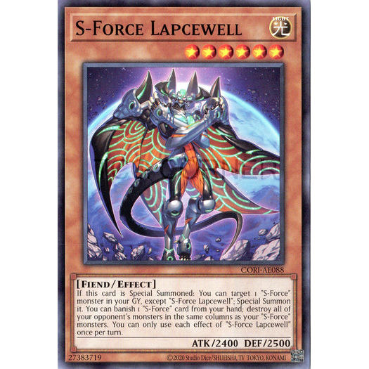 [ Bài Yugioh Chính Hãng ] CORI-AE088 S-Force Lapcewell - Common