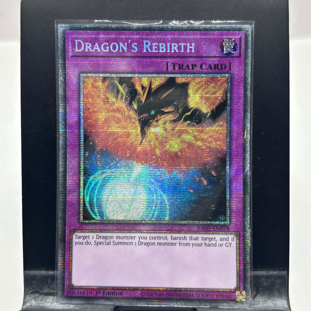 [ Bài Yugioh Chính Hãng ] Dragon’s Rebirth - RA05-EN078 - Starlight Rare