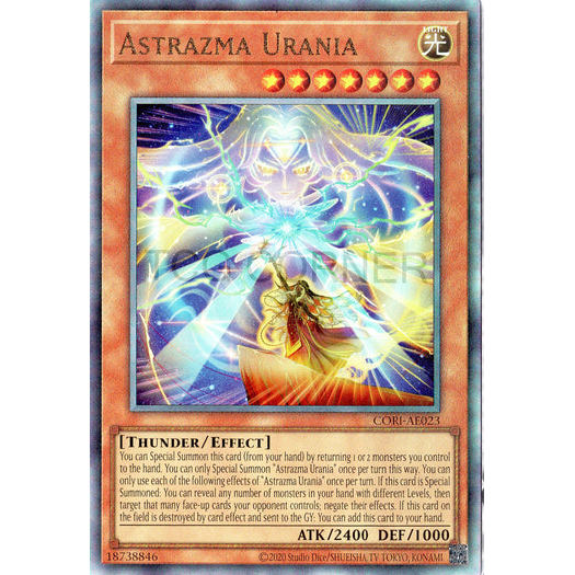 [ Bài Yugioh Chính Hãng ] CORI-AE023 Astrazma Urania - Ultimate Rare