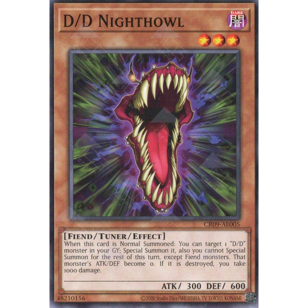 [ Bài Yugioh Chính Hãng ] CR09-AE005 D/D Nighthowl - Common