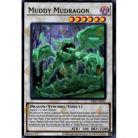 [ Bài Yugioh Chính Hãng ] ES02-AE055 Muddy Mudragon - Super Rare