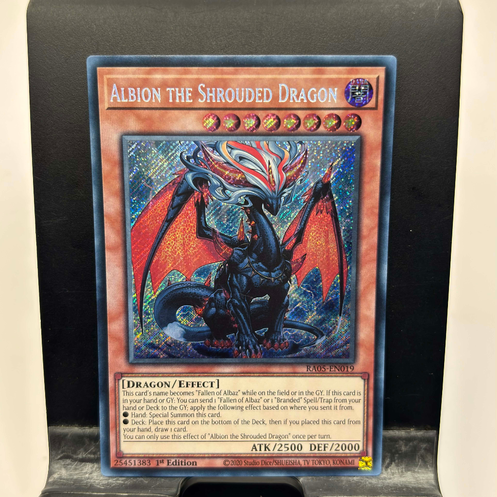 [ Bài Yugioh Chính Hãng ] Albion the Shrouded Dragon - RA05-EN019 - Super/Ultra/Secret