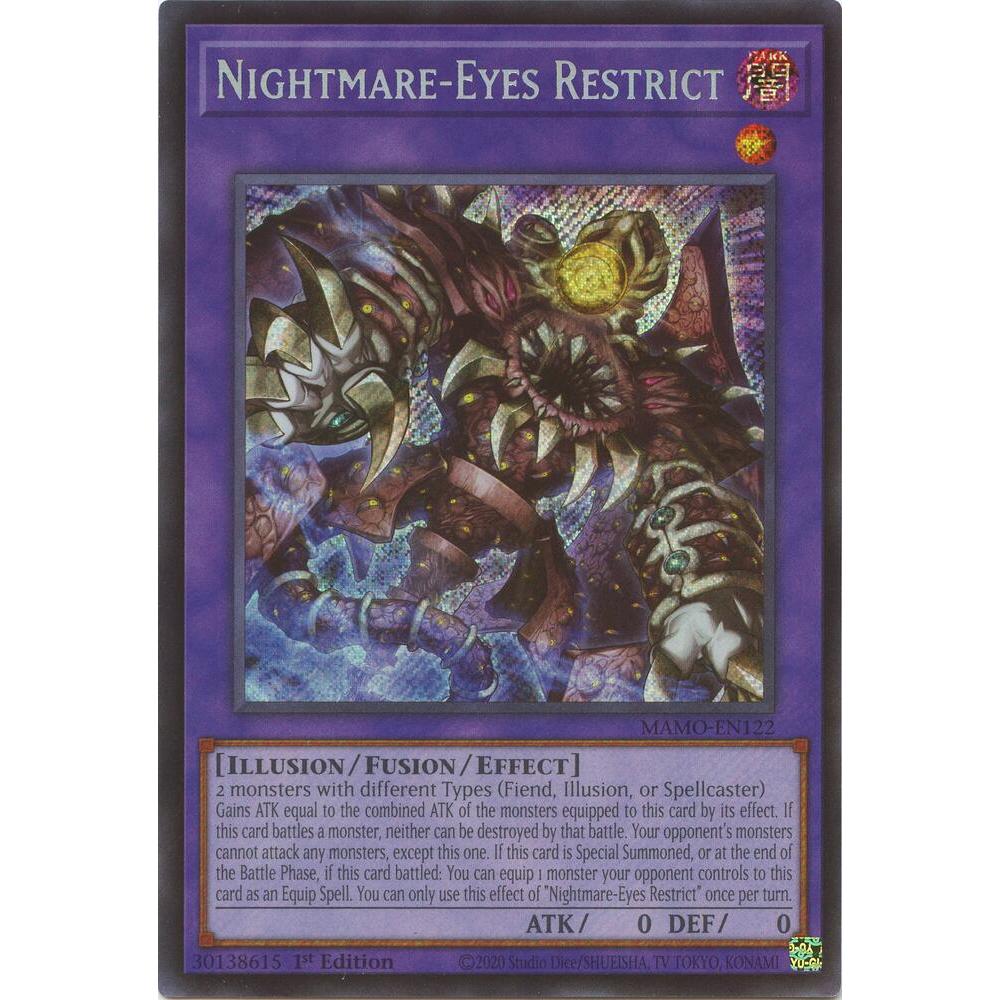 [Thẻ Bài Yugioh Chính Hãng] Nightmare-Eyes Restrict - MAMO-EN122 - Secret Rare
