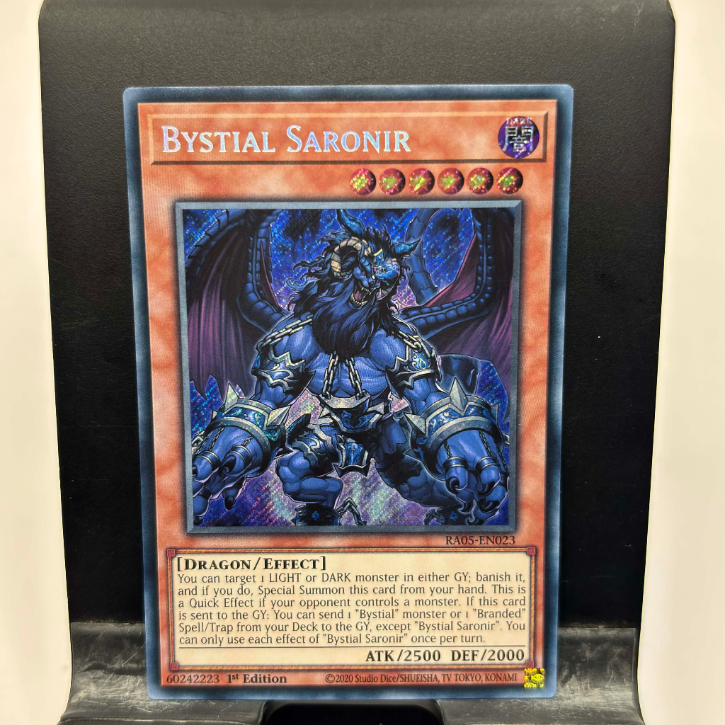 [ Bài Yugioh Chính Hãng ] Bystial Saronir - RA05-EN023 - Super/Ultra/Secret
