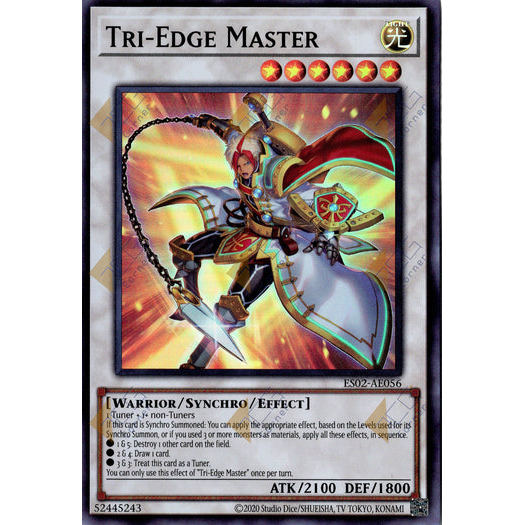 [ Bài Yugioh Chính Hãng ] ES02-AE056 Tri-Edge Master - Super Rare