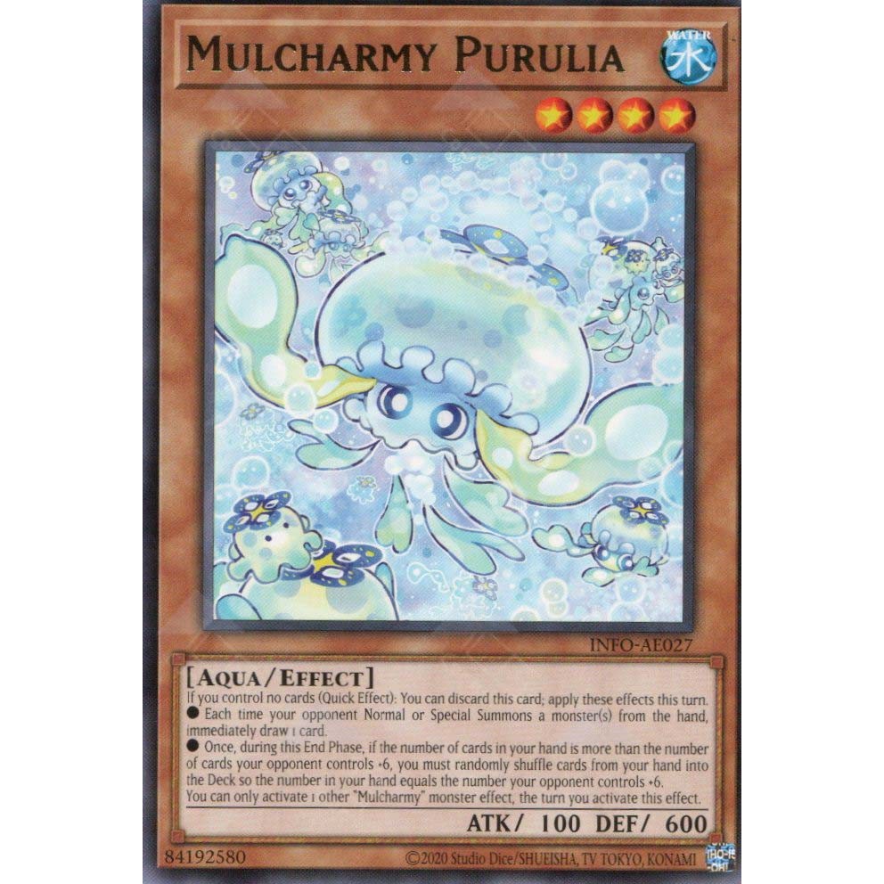 Yu-Gi-Oh! MP25-EN085 Mulcharmy Purulia - Prismatic Secret Rare 1st Edition - Near Mint - Konami