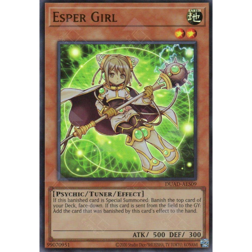 [ Bài Yugioh Chính Hãng ] DUAD-AES09 Esper Girl - Ultra Rare