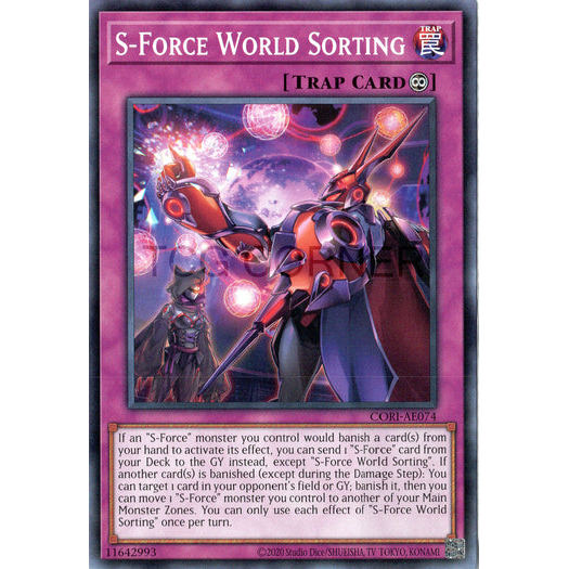 [ Bài Yugioh Chính Hãng ] CORI-AE074 S-Force World Sorting - Common