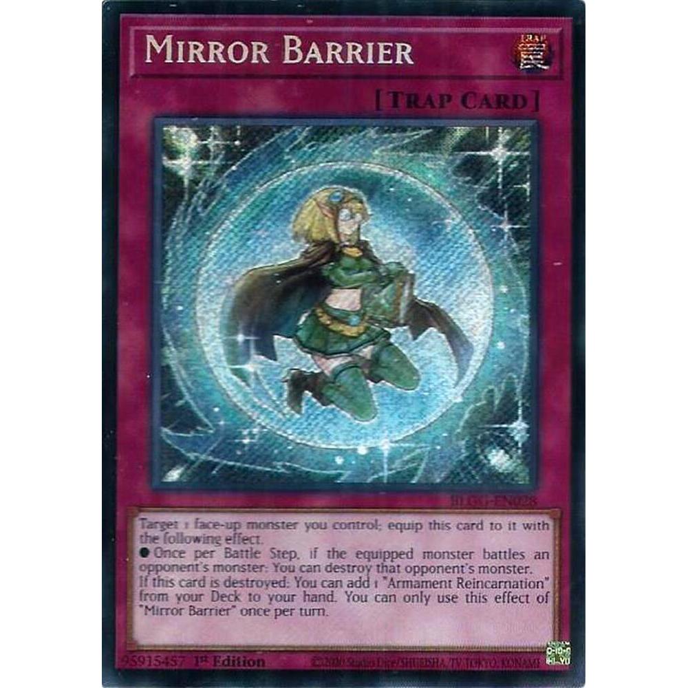 [ Bài Yugioh Chính Hãng ] Mirror Barrier - BLGG-EN028 - Secret Rare