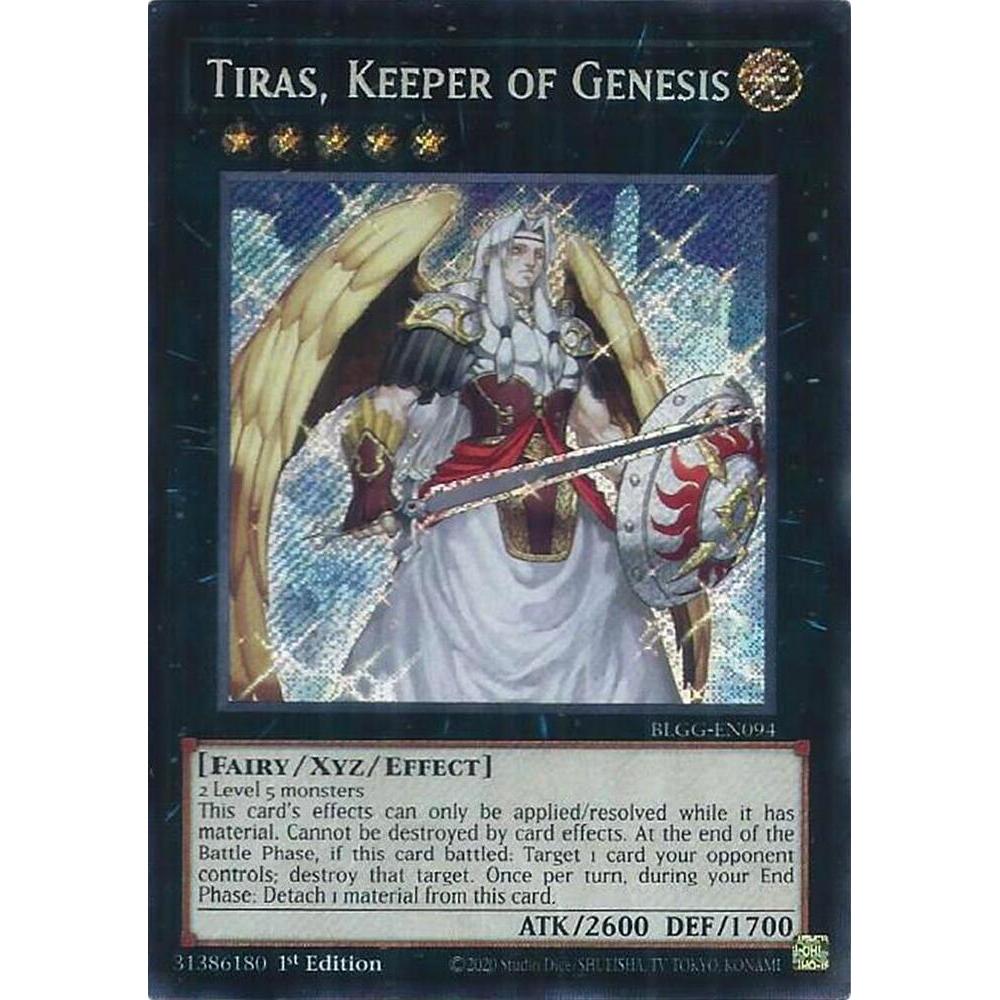 [ Bài Yugioh Chính Hãng ] Tiras, Keeper of Genesis - BLGG-EN094 - Secret Rare
