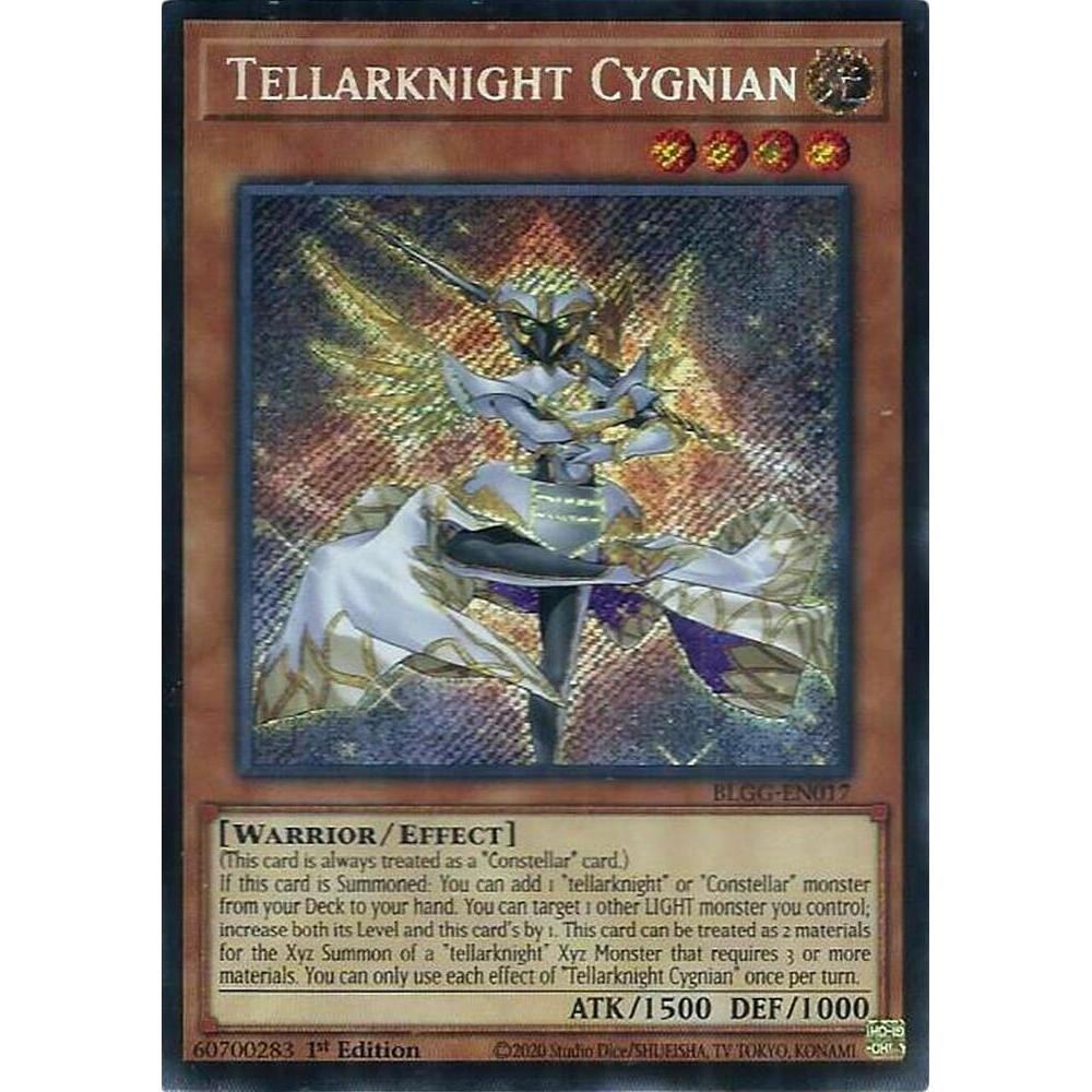 [ Bài Yugioh Chính Hãng ] Tellarknight Cygnian - BLGG-EN017 - Secret Rare