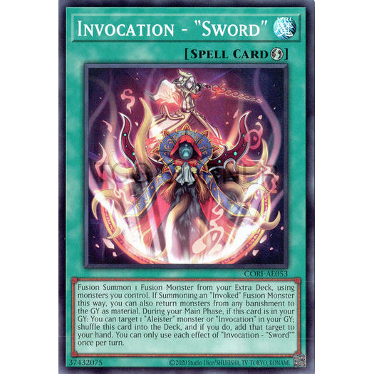 [ Bài Yugioh Chính Hãng ] CORI-AE053 Invocation - 