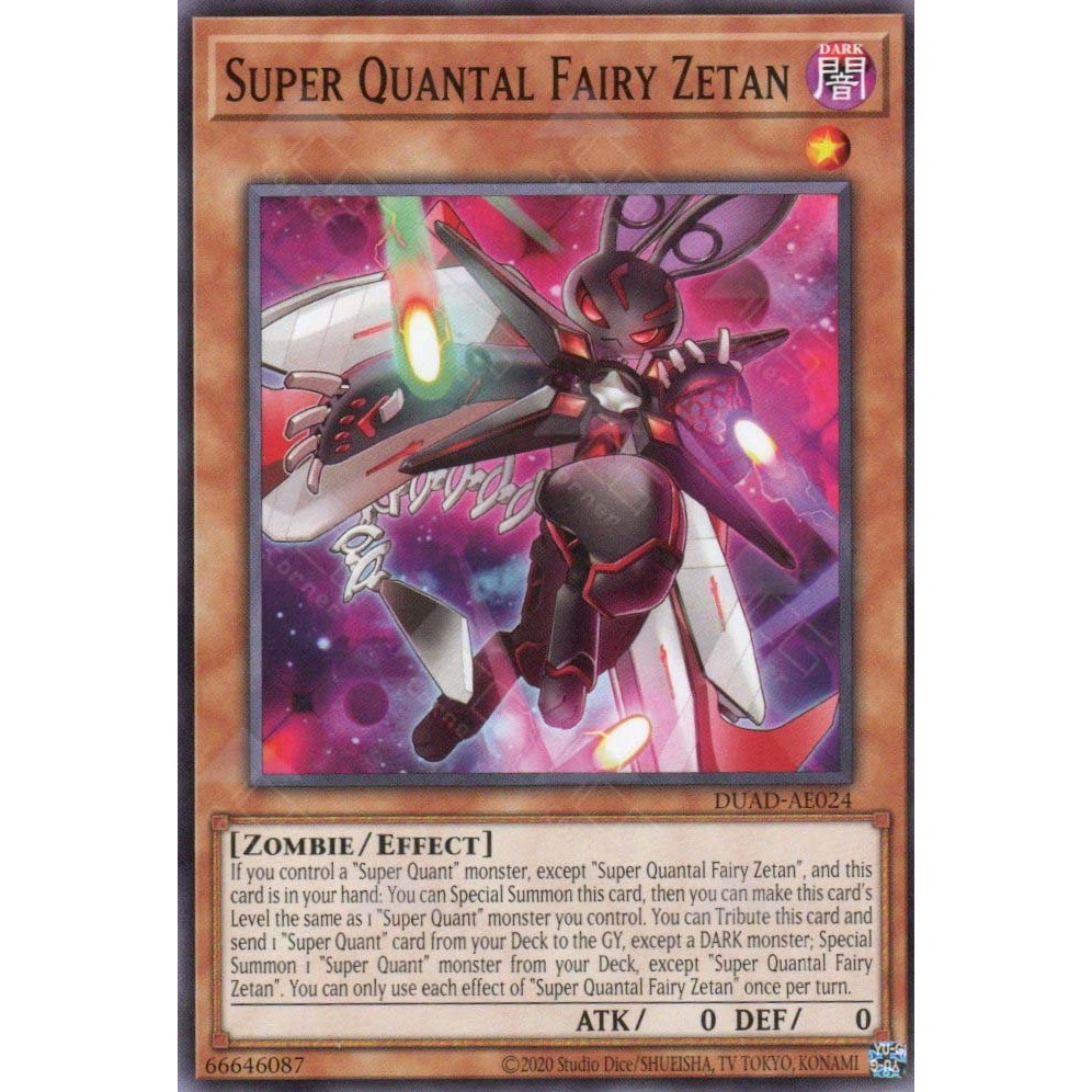 [ Bài Yugioh Chính Hãng ] DUAD-AE024 Super Quantal Fairy Zetan - Common