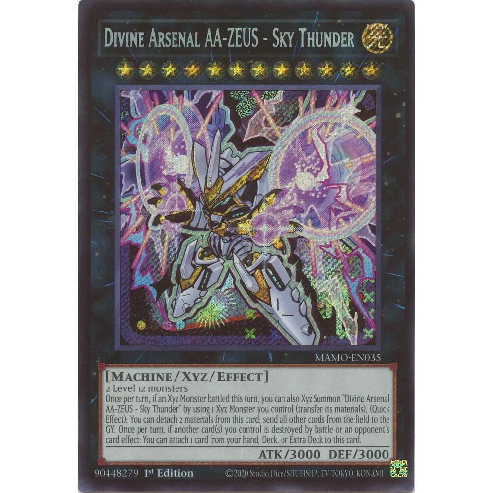 [Thẻ Bài Yugioh Chính Hãng] Divine Arsenal AA-ZEUS - Sky Thunder (chibi art) - MAMO-EN035 - Secret Rare