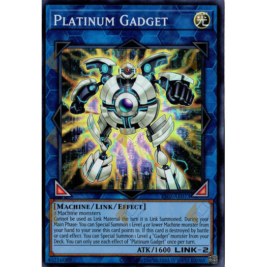 [ Bài Yugioh Chính Hãng ] ES02-AE073 Platinum Gadget - Super Rare