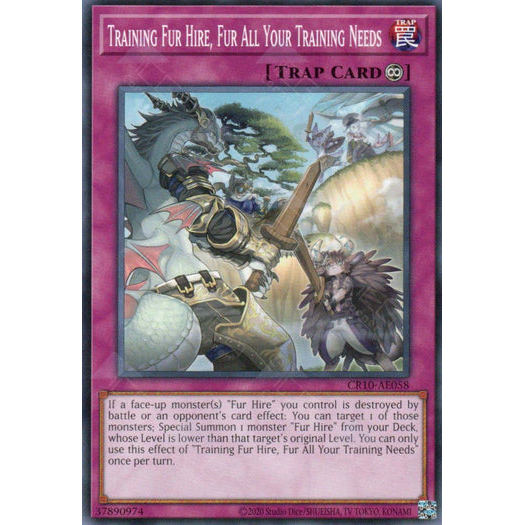 [ Bài Yugioh Chính Hãng ] CR10-AE058 Training Fur Hire, Fur All Your Training Needs - Common