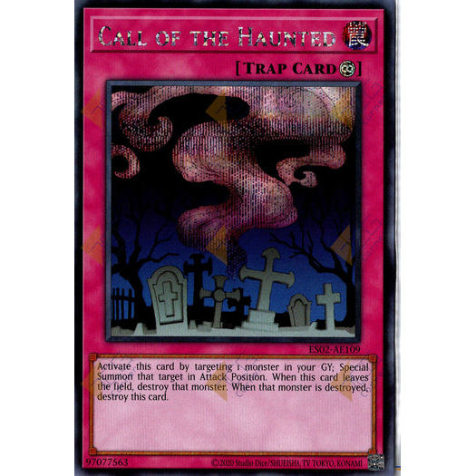 [ Bài Yugioh Chính Hãng ] ES02-AE109 Call of the Haunted - Secret Rare