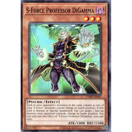 [ Bài Yugioh Chính Hãng ] CORI-AE082 S-Force Professor DiGamma - Common