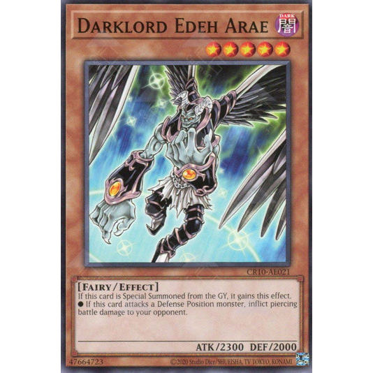 [ Bài Yugioh Chính Hãng ] CR10-AE021 Darklord Edeh Arae - Common
