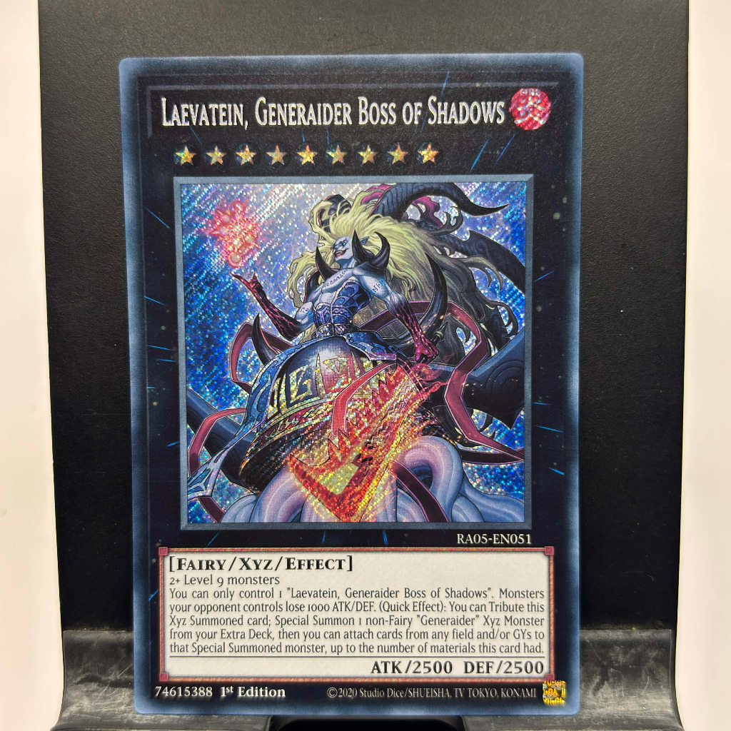 [ Bài Yugioh Chính Hãng ] Laevatein, Generaider Boss of Shadows - RA05-EN051 - Super/Ultra/Secret