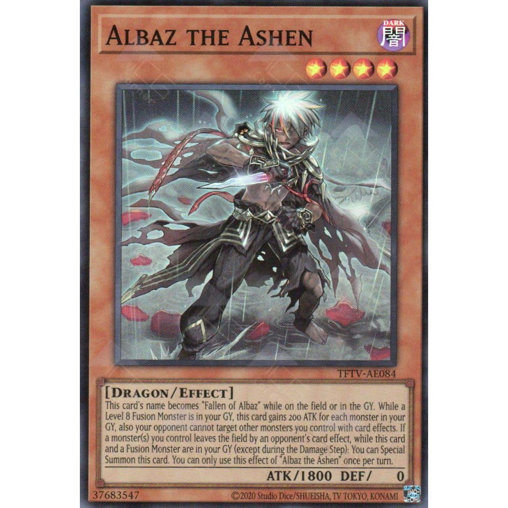 [ Bài Yugioh Chính Hãng ] TFTV-AE084 Albaz the Ashen - Super Rare
