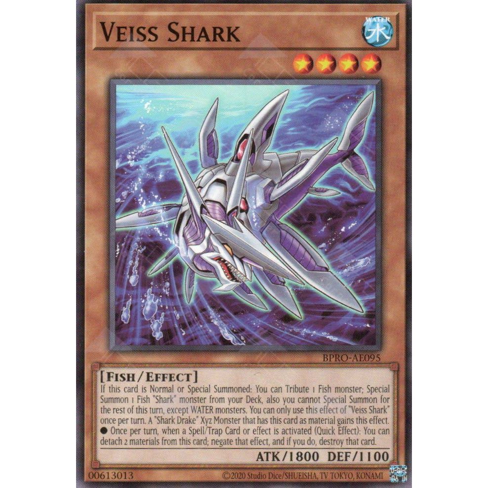 [ Bài Yugioh Chính Hãng ] BPRO-AE095 Veiss Shark - Common