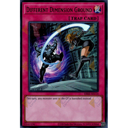 [ Bài Yugioh Chính Hãng ] ES02-AE114 Different Dimension Ground - Ultra Rare