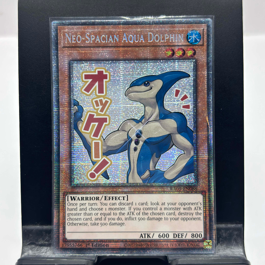 [ Bài Yugioh Chính Hãng ] Neo-Spacian Aqua Dolphin (Stamp Edition) - RA05-EN088 - Starlight Rare