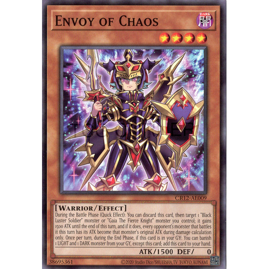 [ Bài Yugioh Chính Hãng ] CR12-AE009 Envoy of Chaos - Common