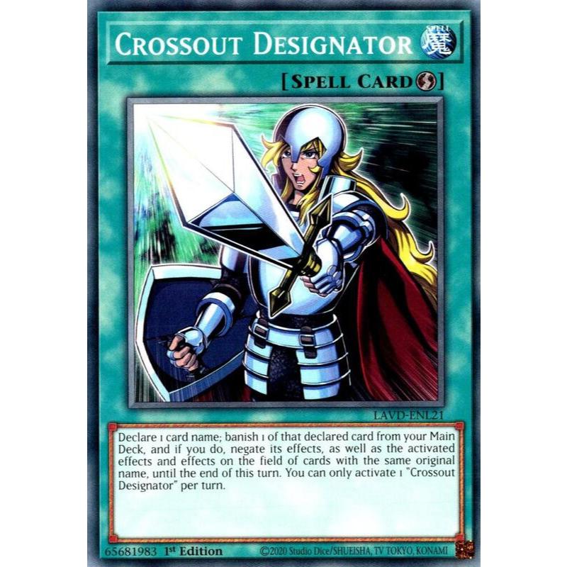 [ Bài Yugioh Chính Hãng ] Crossout Designator - LAVD-ENL21 - Common