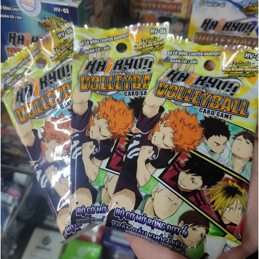 Bộ cờ bóng chuyền Haikyu! chính hãng - Gói mở rộng HV-04: Trận Đấu Khốc Liệt (6 quân cờ)