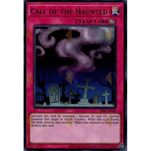 [ Bài Yugioh Chính Hãng ] ES02-AE109 Call of the Haunted - Ultra Rare
