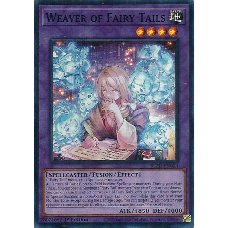[ Bài Yugioh Chính Hãng ] Weaver of Fairy Tails - BLZD-EN033 - Super Rare