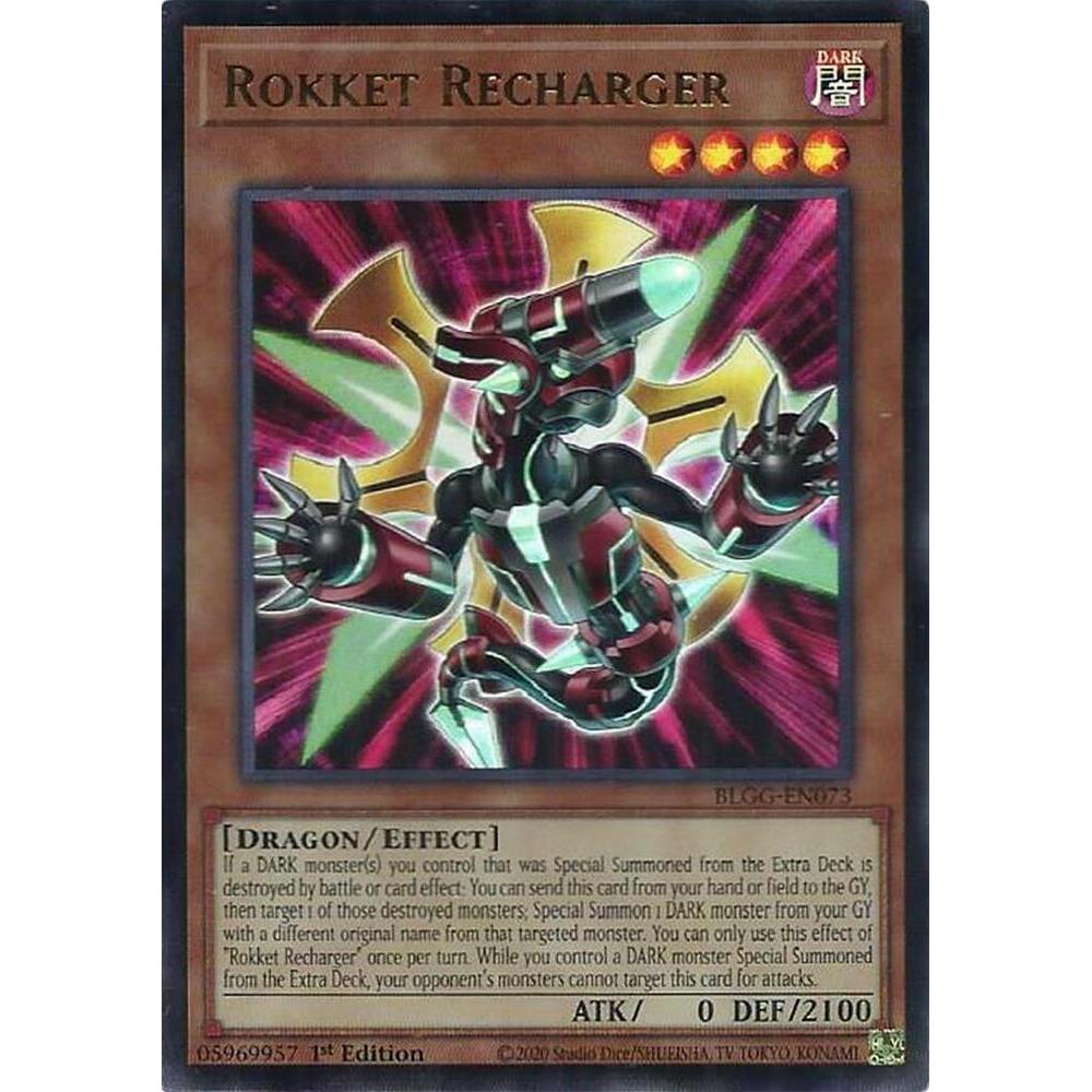 [ Bài Yugioh Chính Hãng ] Rokket Recharger - BLGG-EN073 - Ultra Rare