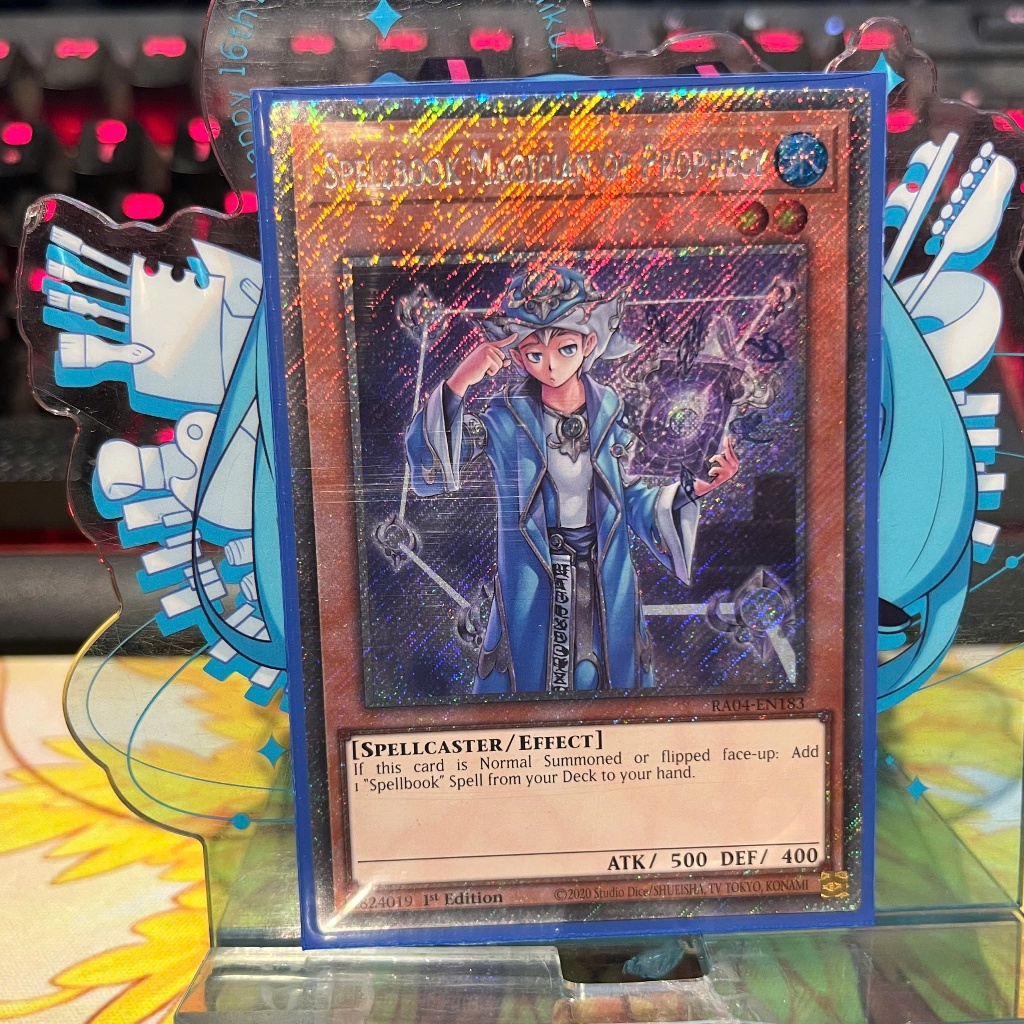 [ Bài Yugioh Chính Hãng ] Spellbook Magician of Prophecy - RA04-EN183 - Platinum Secret Rare 1st Edition
