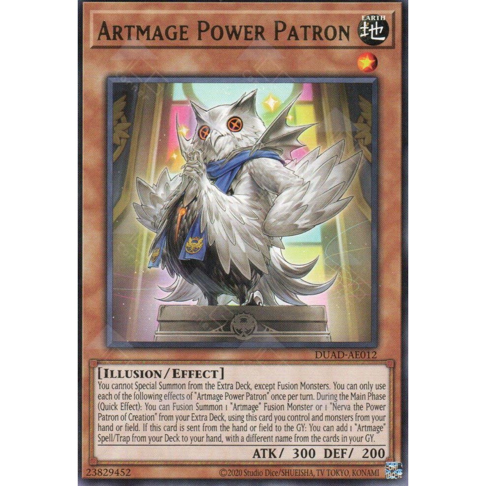 [ Bài Yugioh Chính Hãng ] DUAD-AE012 Artmage Power Patron - Rare