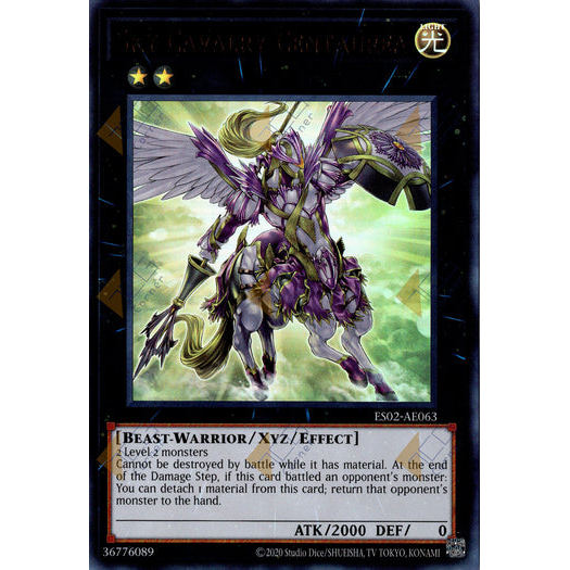 [ Bài Yugioh Chính Hãng ] ES02-AE063 Sky Cavalry Centaurea - Ultra Rare