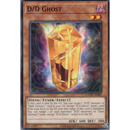 [ Bài Yugioh Chính Hãng ] DOOD-AE082 D/D Ghost - Common