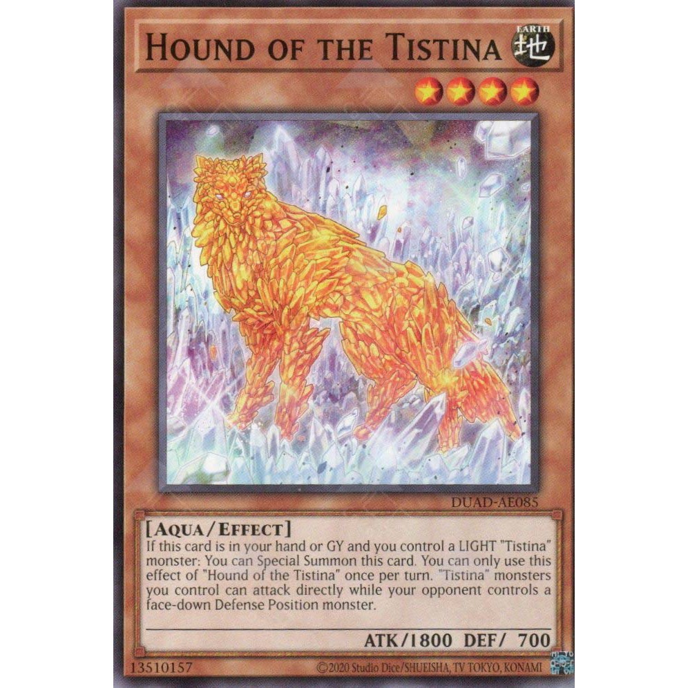 [ Bài Yugioh Chính Hãng ] DUAD-AE085 Hound of the Tistina - Common