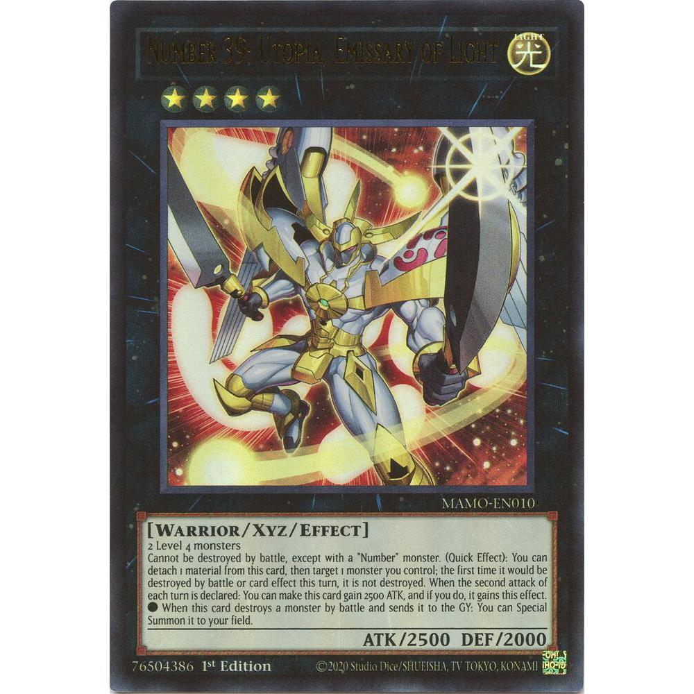 [Thẻ Bài Yugioh Chính Hãng] Number 39: Utopia, Emissary of Light - MAMO-EN010 - Ultra Rare