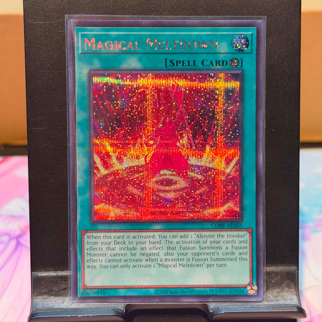 [ Bài Yugioh Chính Hãng ] CORI-AES05 Magical Meltdown - Secret Rare
