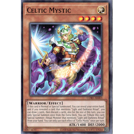 [ Bài Yugioh Chính Hãng ] CORI-AE003 Celtic Mystic - Common